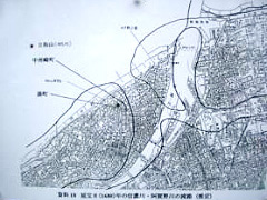 1680年(延宝８年)の河口部(湊)の形