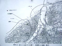 1680年(延宝8年)の河口部(湊)の形