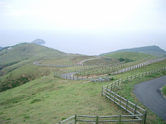 知夫里島の赤ハゲ山からの眺め
